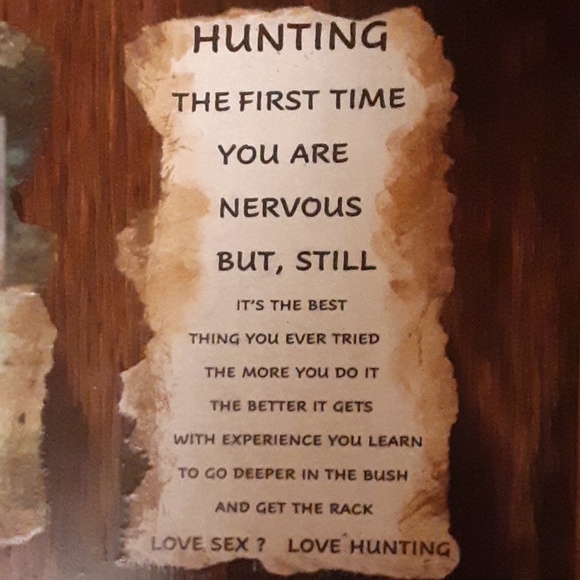 Art, "For The Man In Your Life". 12 1/2" x 10" x1" - Picture 3 of 4